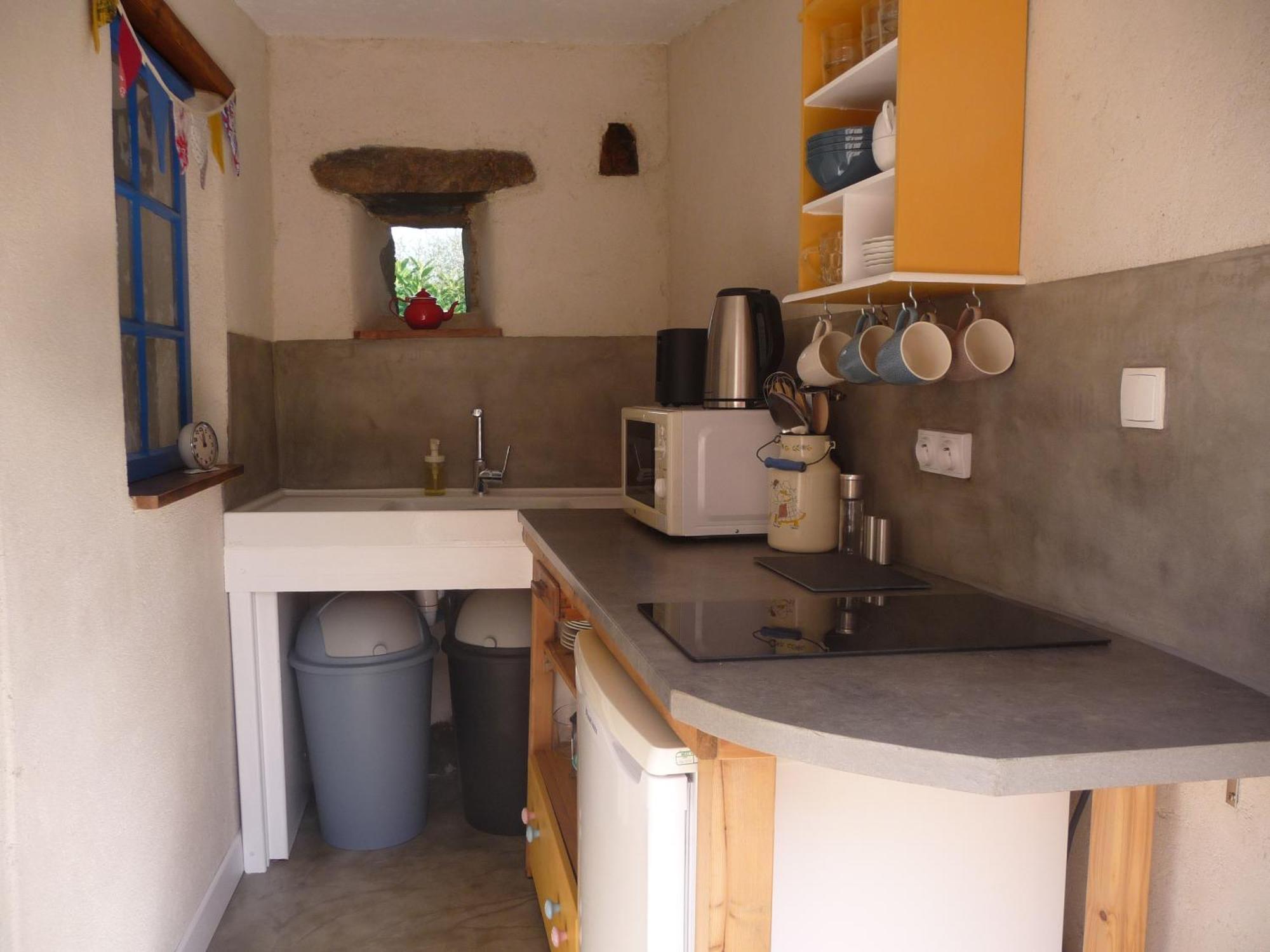 Bretagne Chambre D'Hotes Suite 53M2 Et Caravane Vintage Avec Cuisine Et Salle De Bains Privees Brittany B&B 53M2 Suite And Vintage Caravan Glamping With Private Kitchen And Bathroom Pleumeur-Gautier Eksteriør bilde